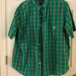 Men Chaps Plaid Shirt Size XXL